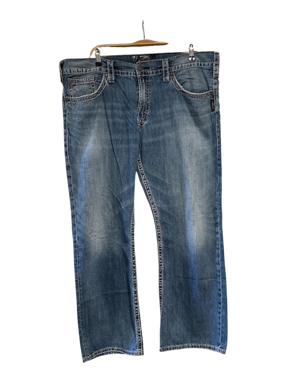 Silver Jeans Co Men’s Blue Jeans Zac Flap W40/L32 Used